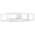 Estante cubo de pared 4 uds contrachapado blanco 60x15x23