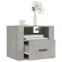 Mesitas de noche de pared 2 uds gris hormigón 50x36x40