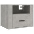 Mesitas de noche de pared 2 uds gris hormigón 50x36x40