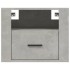 Mesitas de noche de pared 2 uds gris hormigón 50x36x40