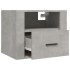 Mesitas de noche de pared 2 uds gris hormigón 50x36x40