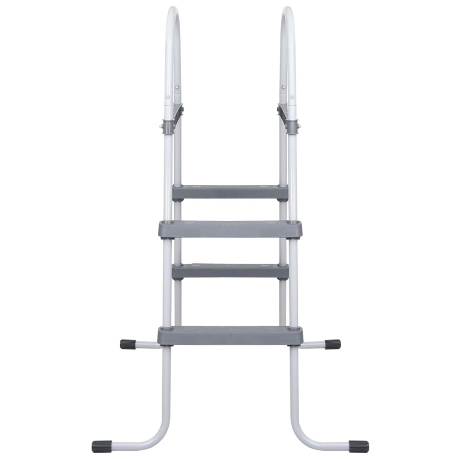 Escalera de piscina acero gris 84