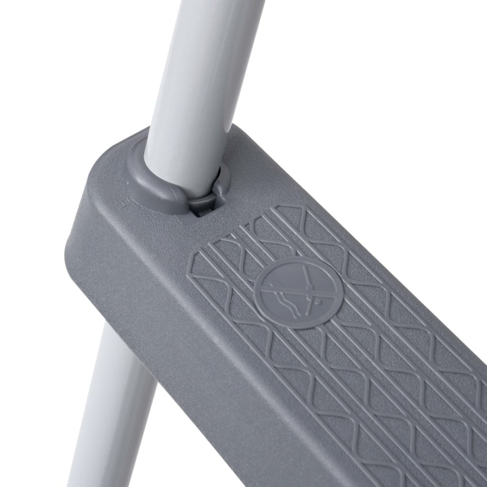 Escalera de piscina acero gris 84