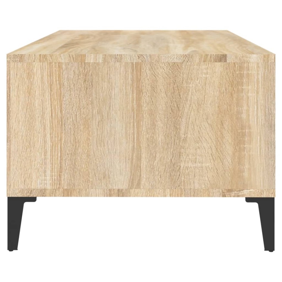 Mesa de centro madera contrachapada roble Sonoma 90x50x36,5