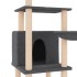 Rascador para gatos con postes de sisal gris oscuro 132