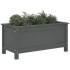 Jardinera madera maciza de pino gris 82,5x40x39