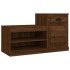 Mueble zapatero madera contrachapada roble marrón 100x42x60