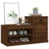 Mueble zapatero madera contrachapada roble marrón 100x42x60