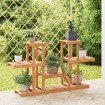 Soporte para flores madera maciza abeto 110x25x73 cm