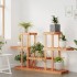 Soporte para flores madera maciza abeto 110x25x73