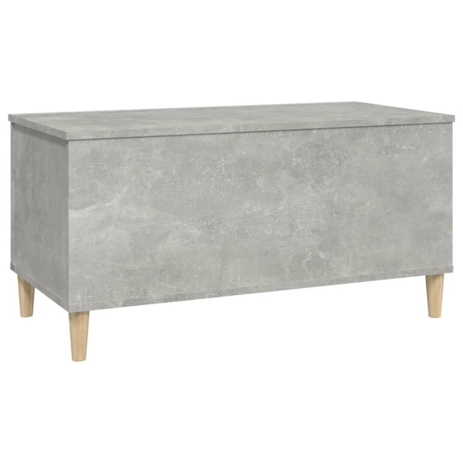 Mesa de centro madera contrachapada gris hormigón 90x44,5x45