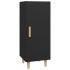 Aparador de madera contrachapada negro 34,5x34x90