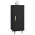 Aparador de madera contrachapada negro 34,5x34x90