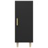 Aparador de madera contrachapada negro 34,5x34x90