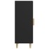 Aparador de madera contrachapada negro 34,5x34x90