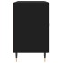 Aparador de madera de ingeniería negro 100x36x60