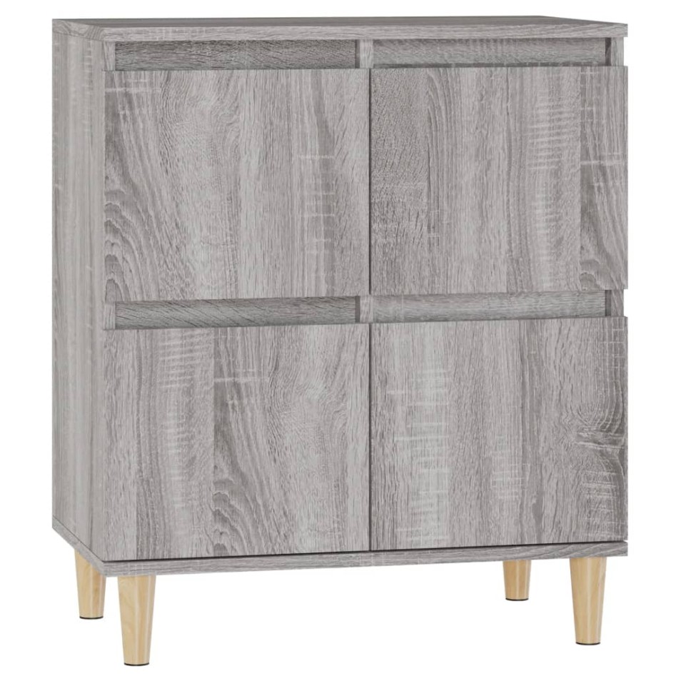 Aparador de madera contrachapada gris Sonoma 60x35x70