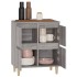 Aparador de madera contrachapada gris Sonoma 60x35x70