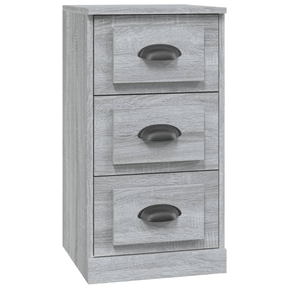 Aparador de madera contrachapada gris Sonoma 36x35,5x67,5