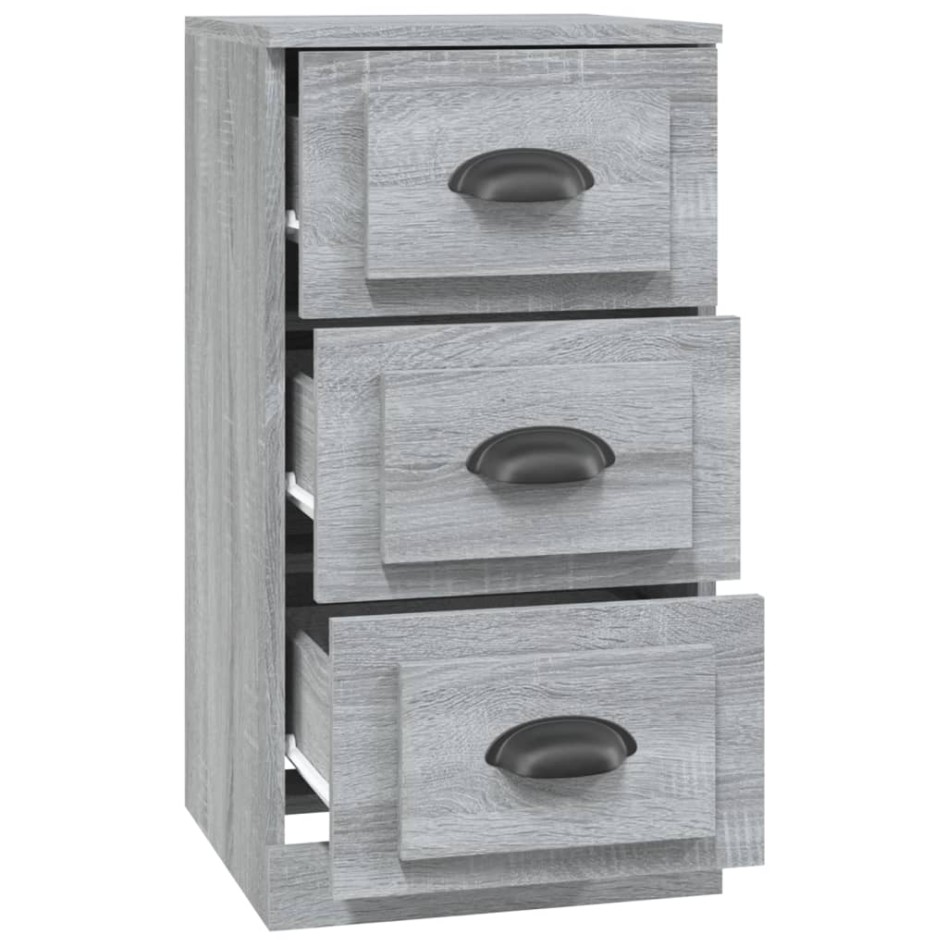Aparador de madera contrachapada gris Sonoma 36x35,5x67,5