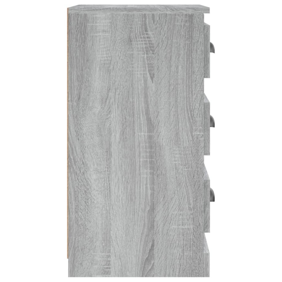 Aparador de madera contrachapada gris Sonoma 36x35,5x67,5
