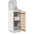 Aparador 2 uds madera maciza de pino blanco 31,5x34x75