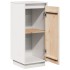 Aparador 2 uds madera maciza de pino blanco 31,5x34x75