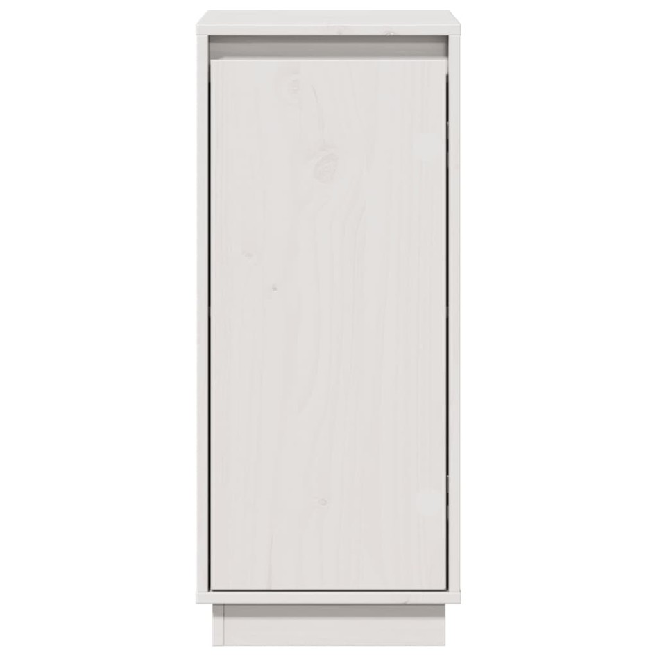 Aparador 2 uds madera maciza de pino blanco 31,5x34x75