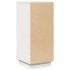 Aparador 2 uds madera maciza de pino blanco 31,5x34x75