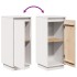 Aparador 2 uds madera maciza de pino blanco 31,5x34x75