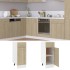 Armario inferior madera ingeniería roble 30x46x81,5