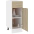 Armario inferior madera ingeniería roble 30x46x81,5