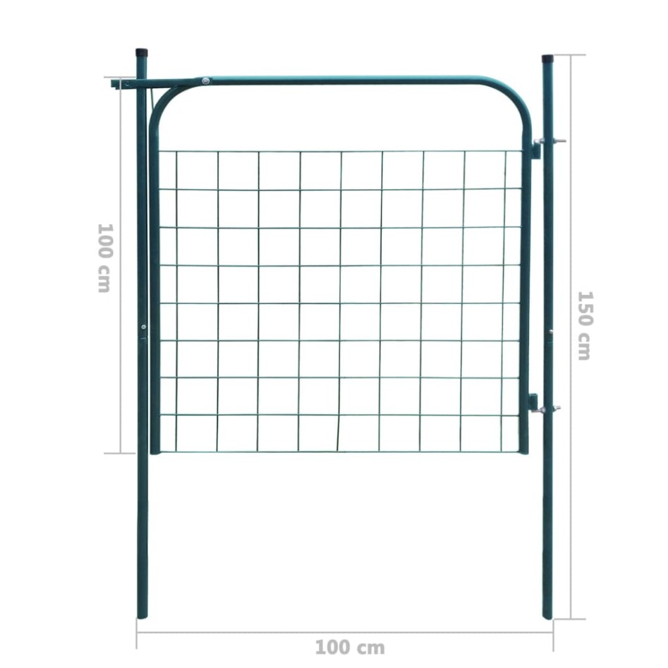 Puerta de valla de jardín 100x100 cm
