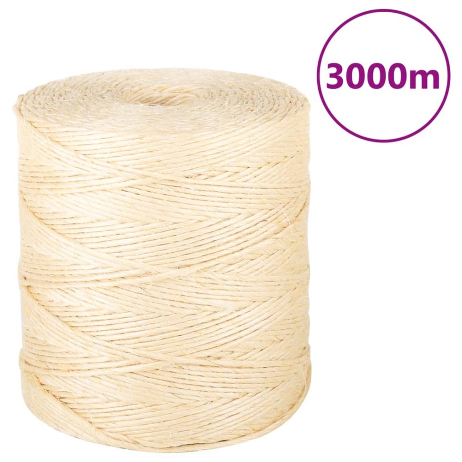 Cuerda 100% sisal 2 mm 3000