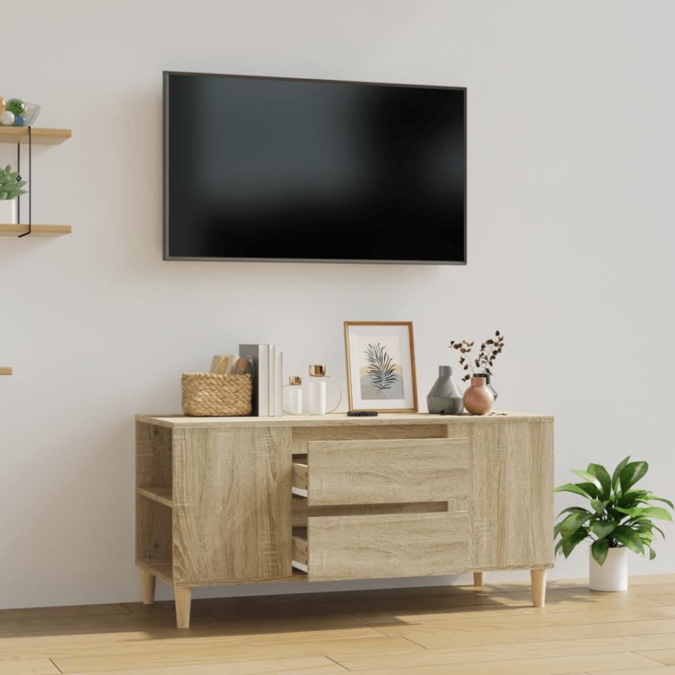 Mueble para TV madera contrachapada roble Sonoma 102x44,5x50