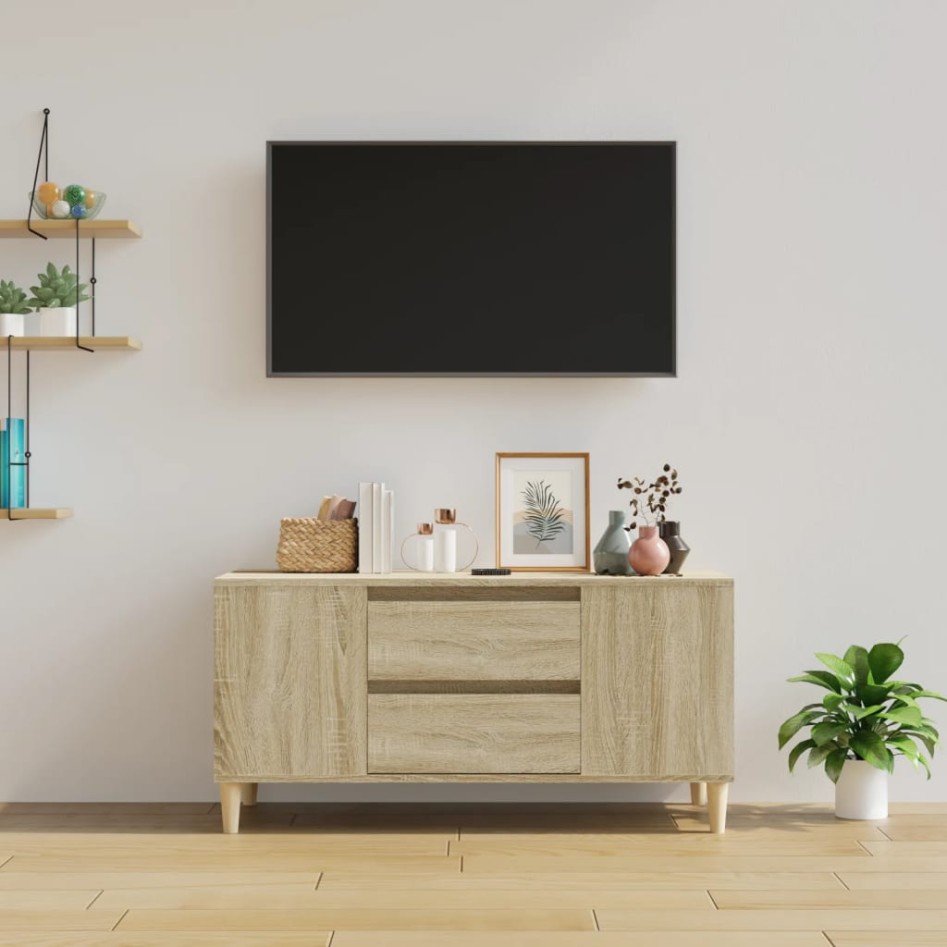 Mueble para TV madera contrachapada roble Sonoma 102x44,5x50
