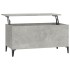Mesa de centro madera contrachapada gris hormigón 90x44,5x45