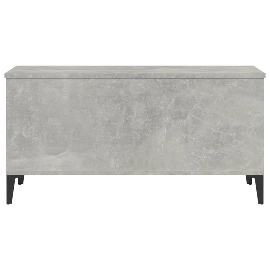 Mesa de centro madera contrachapada gris hormigón 90x44,5x45