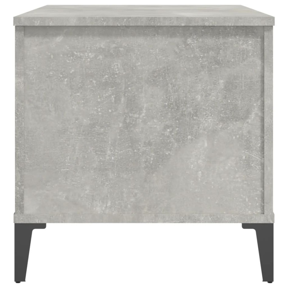Mesa de centro madera contrachapada gris hormigón 90x44,5x45