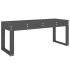 Banco de jardín madera maciza de pino gris 110x38x45