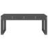 Banco de jardín madera maciza de pino gris 110x38x45