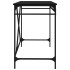 Escritorio de hierro y madera contrachapada negro 100x50x75