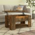 Mesa de centro madera de ingeniería roble ahumado 79x49x41
