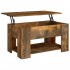 Mesa de centro madera de ingeniería roble ahumado 79x49x41