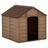 Caseta para perros marrón PP 71x71,5x68