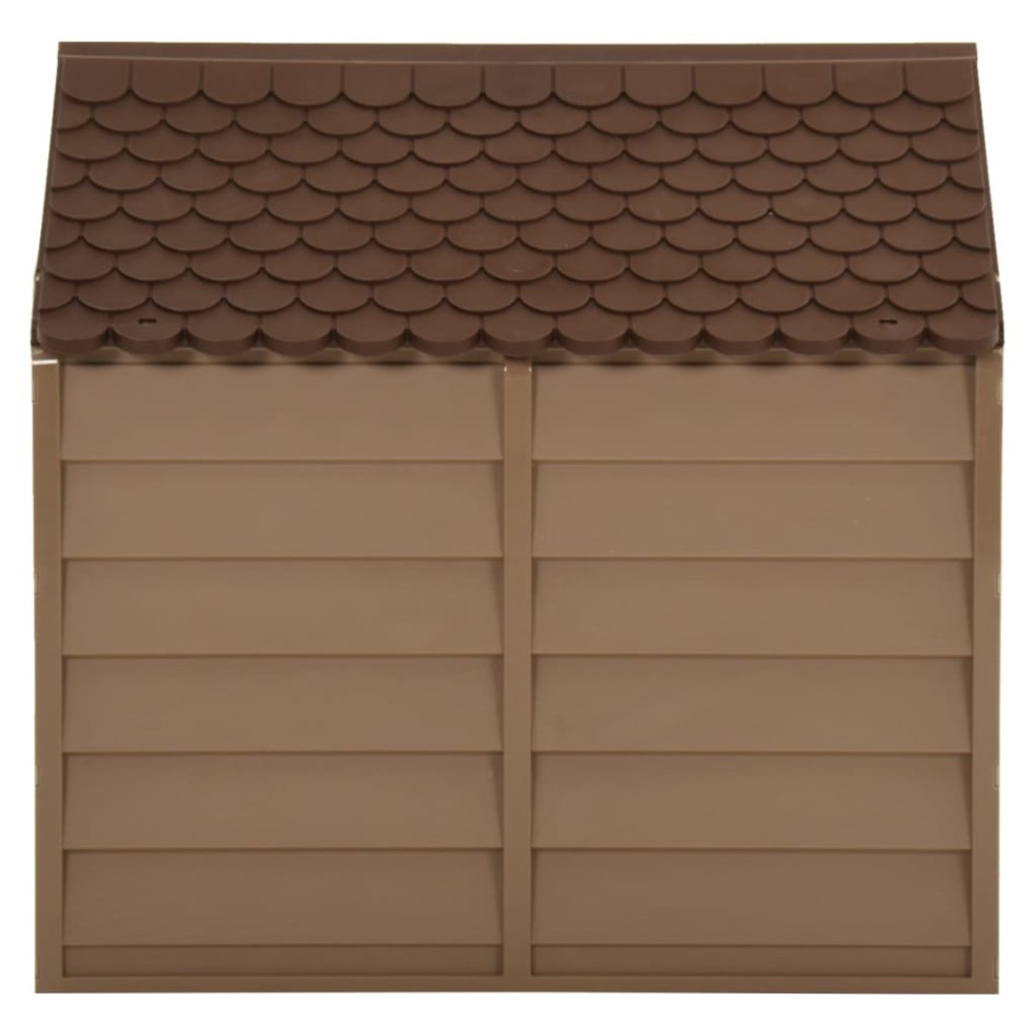 Caseta para perros marrón PP 71x71,5x68
