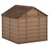 Caseta para perros marrón PP 71x71,5x68