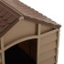 Caseta para perros marrón PP 71x71,5x68