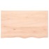 Estante de pared madera maciza de roble sin tratar 100x60x2
