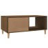 Mesa de centro madera de ingeniería roble marrón 89,5x50x40